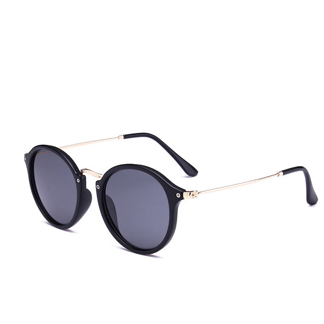 Metal Round Face Sunglasses Retro Driver Sunglasses