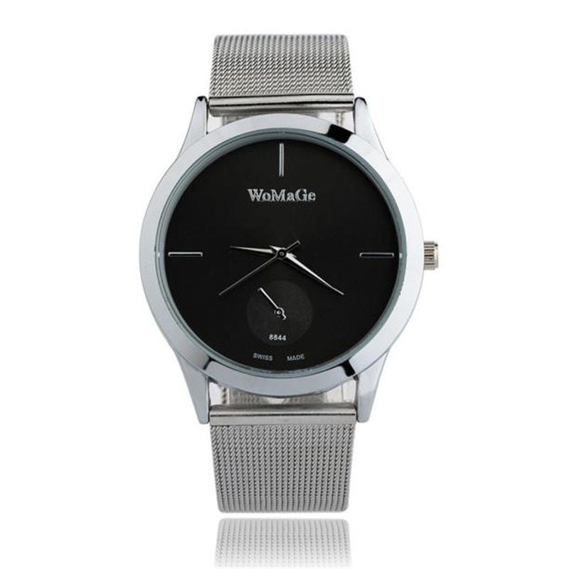 Fashion Alloy Belt Mesh Watch Unisex women's