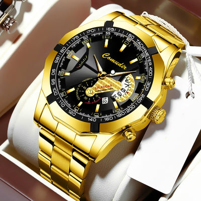 Automatic Movement Watch Men's Calendar Waterproof