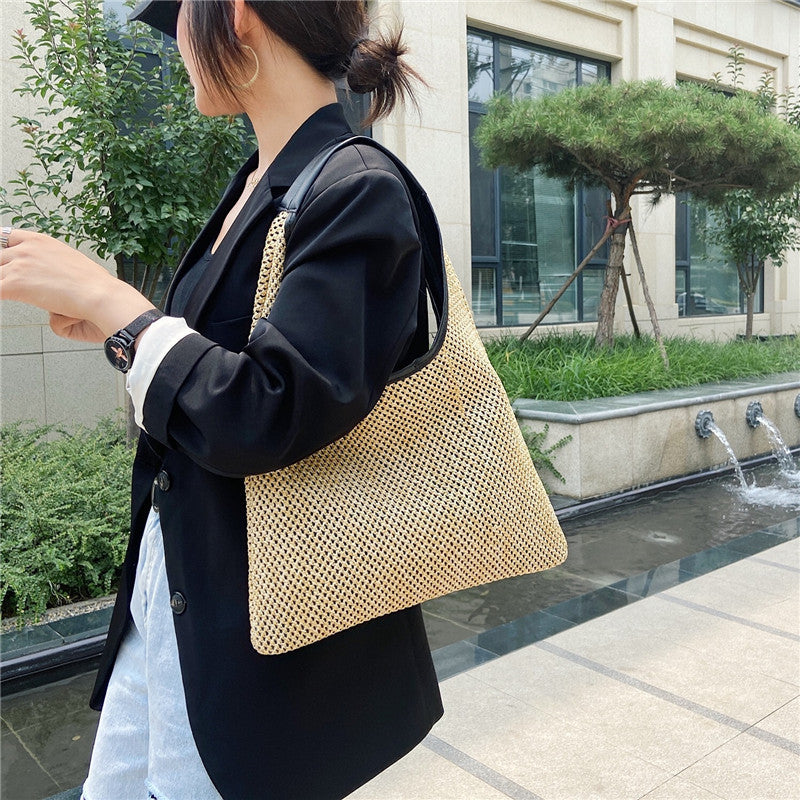 Fashion Rattan Women Shoulder Bags Wikcer