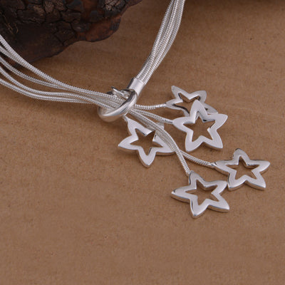 Snake Bone Star Bracelet Necklace Set