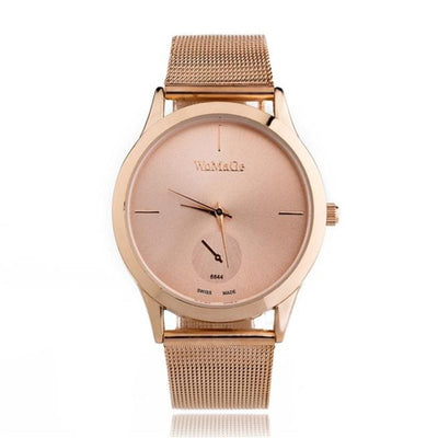 Fashion Alloy Belt Mesh Watch Unisex women's