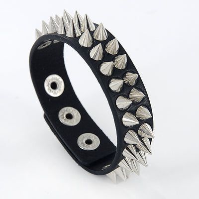 Chain rivet snap bracelet