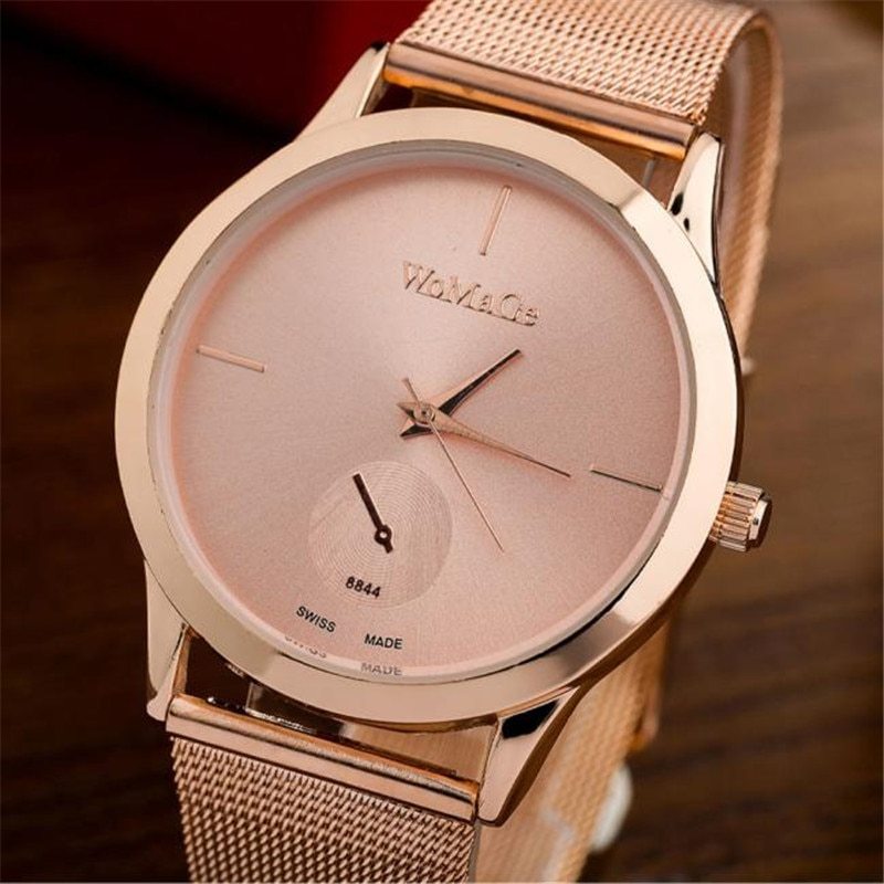 Fashion Alloy Belt Mesh Watch Unisex women's