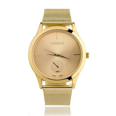 Fashion Alloy Belt Mesh Watch Unisex women's