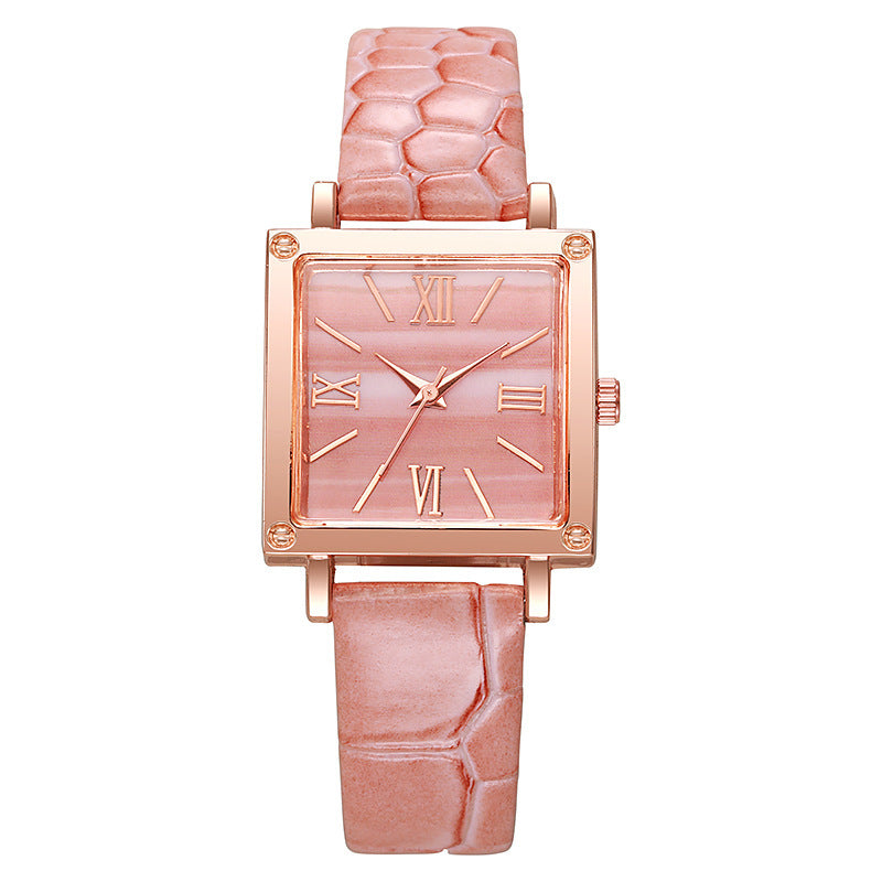 Square Watch Affordable Luxury Fashion Bamboo Pattern