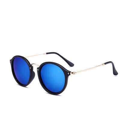 Metal Round Face Sunglasses Retro Driver Sunglasses