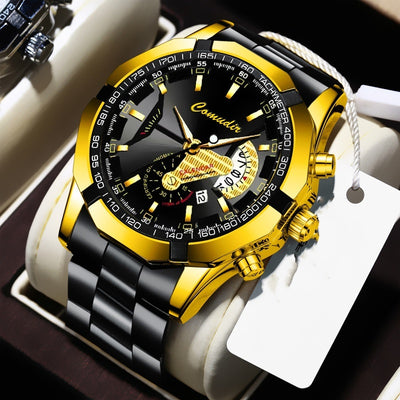 Automatic Movement Watch Men's Calendar Waterproof