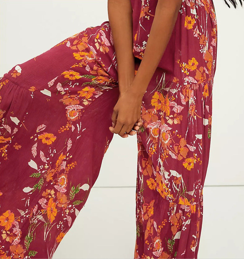 Women's Casual Loose Big Flare Wide Leg Pants