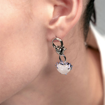 FallWinter New Light Crystal Love Earrings