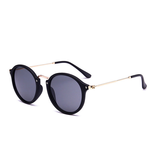 Metal Round Face Sunglasses Retro Driver Sunglasses