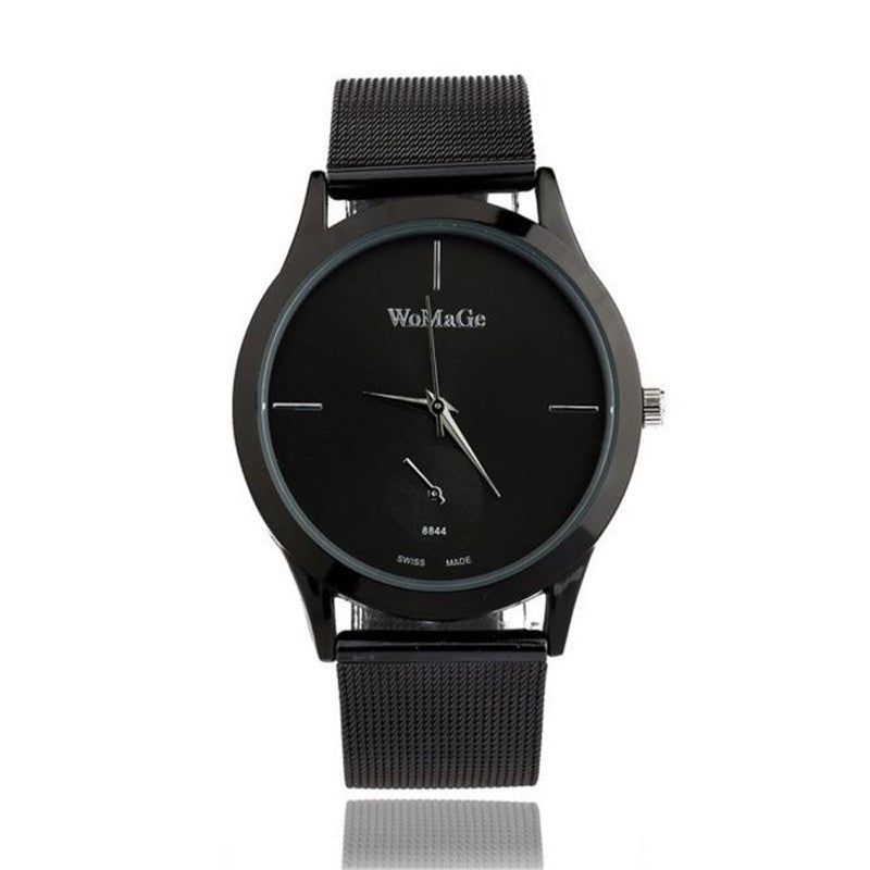 Fashion Alloy Belt Mesh Watch Unisex women's