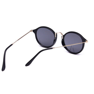 Metal Round Face Sunglasses Retro Driver Sunglasses