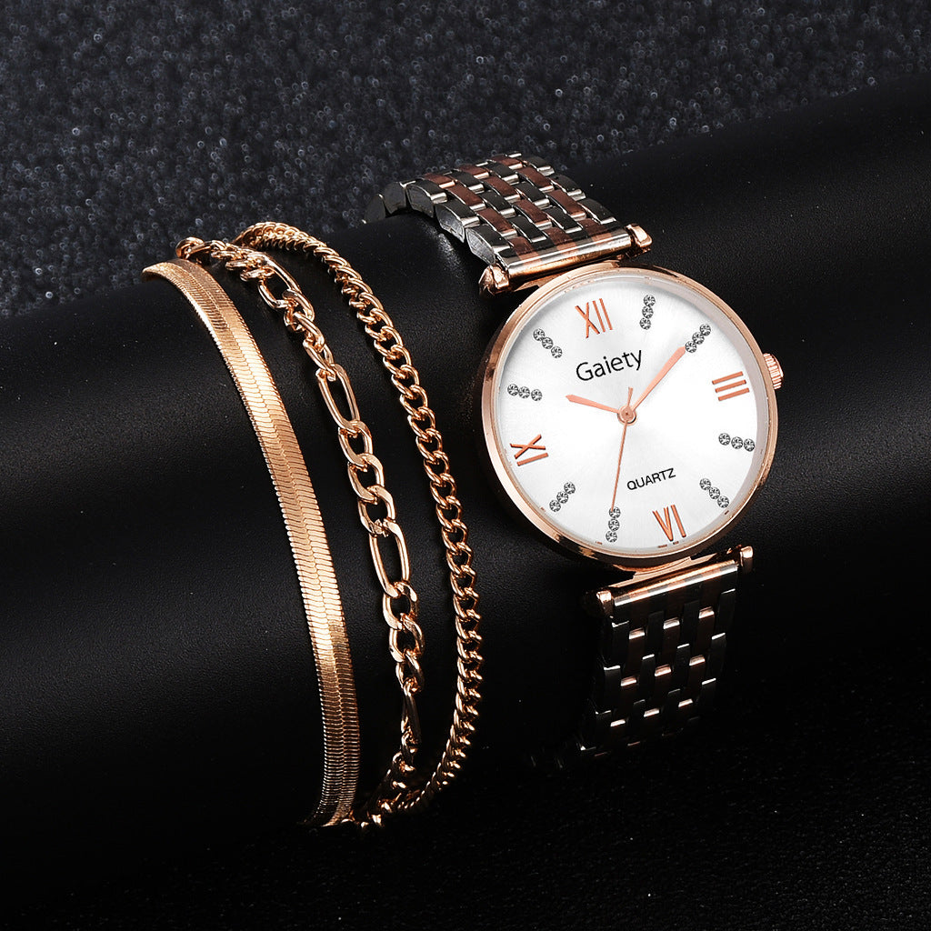 New Diamond Ladies Fashion Personality Trend Quartz Watch