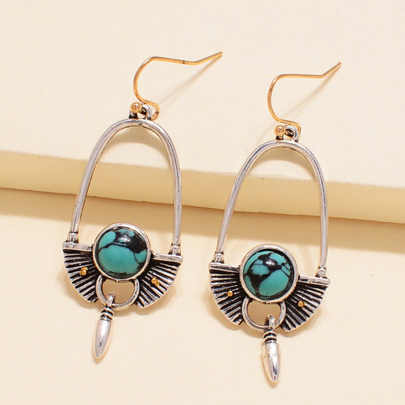 Court Retro Metal Alloy Earrings