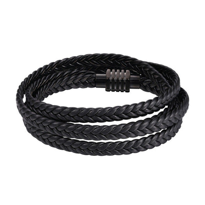 Fashion Multi-layer Woven Bracelet Leather Men