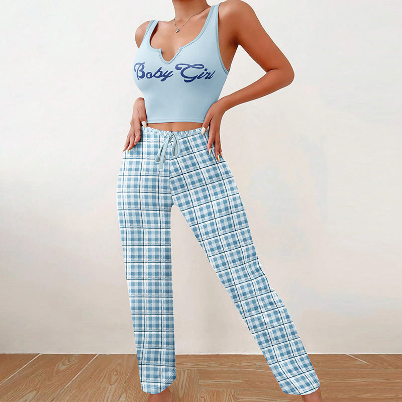 Spring Summer Women's Casual Pajamas