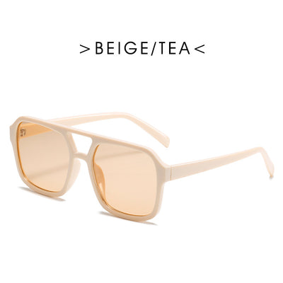 Square Double Beam Sunglasses