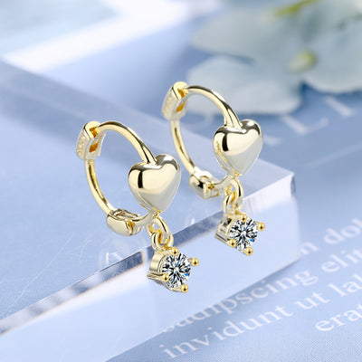 Love Ear Buckle Short Earrings High Quality Earrings Sweet